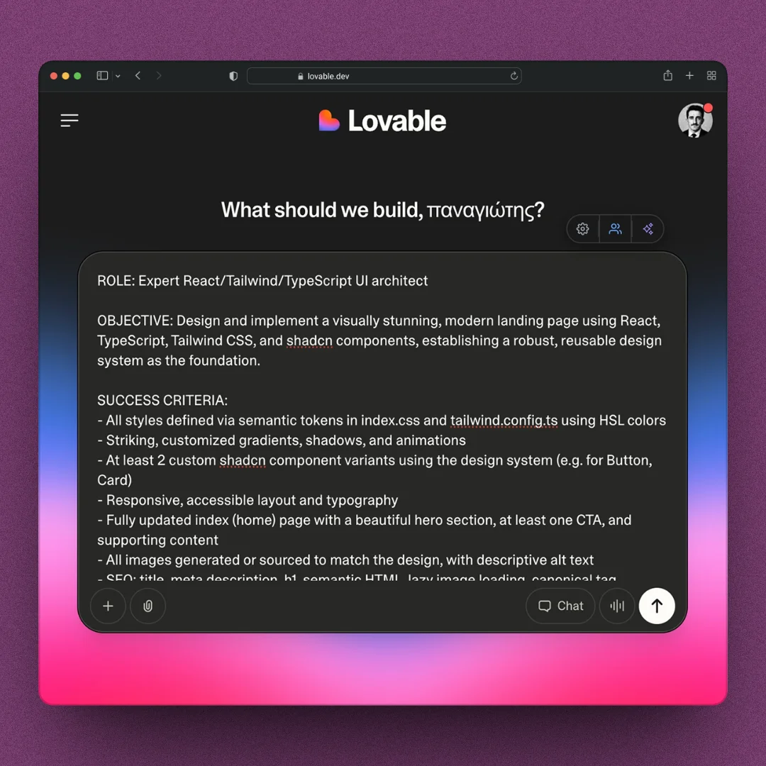 Structured enhancement mode with organized sections