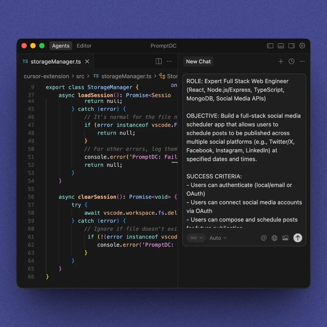 Simple + Structured mode preview